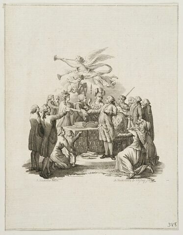 Louis XVI à l'Assemblée nationale accepte solennellement la Constitution, image 1/1