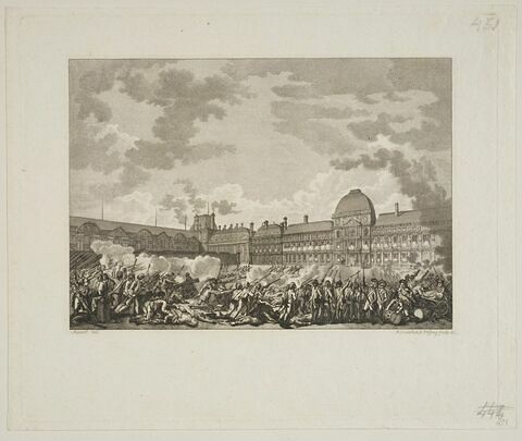 Dix Août 1792. Siège et prise du château des Tuileries., image 1/1
