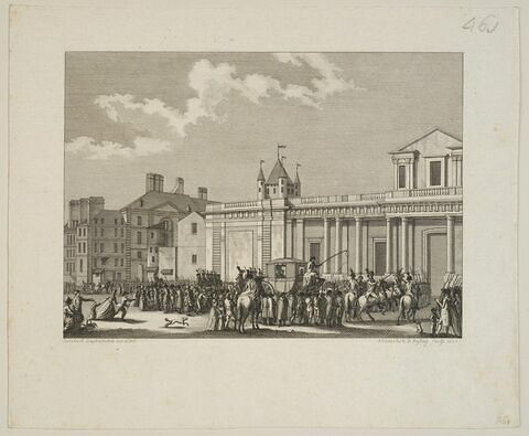 Translation de Louis Capet et de sa famille au Temple le 13 août 1792, image 1/1