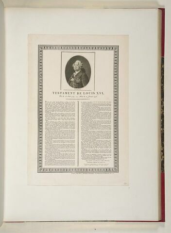 Testament de Louis XVI, image 1/1