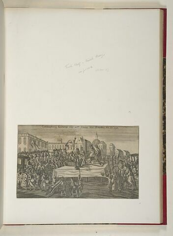 Enhauptung Ludwigs des 16.en König des Francken d.21. Jan. 1793., image 1/1