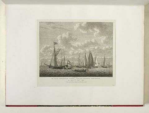 De Vloot Gewapende, pinken, voor den Moerdyk Strykende op den 5.den April 1793