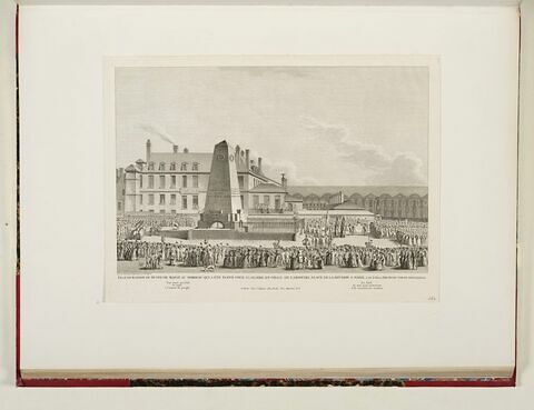Inauguration du buste de Marat au tombeau qui a été élevé pour sa gloire et celle de Lazowski, place de la réunion à Paris, image 1/1