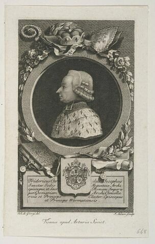 Portrait de Frédéric Charles Joseph d'Erthal prince de Worms