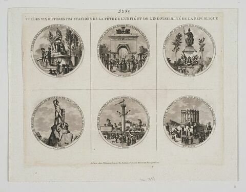 Vues des six différentes stations de la Fête de l'Unité et de l'Indivisibilité de la République, image 1/2