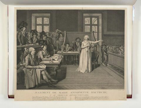 Jugement de Marie Antoinette d'Autriche au Tribunal révolutionnaire, image 1/1