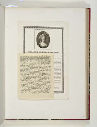Testament de Marie Antoinette, image 2/2