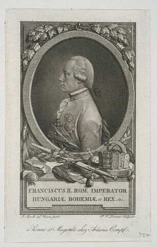 Franciscus II Rom. Imperator Hungariae Bohemiae & Rex, image 1/1