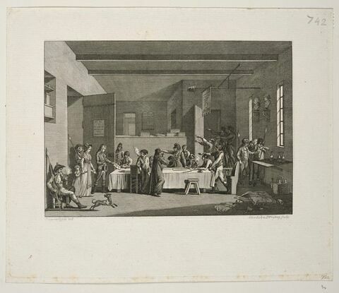 Intérieur d'un comité révolutionnaire sous le régime de la Terreur, image 1/1