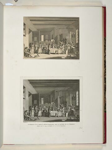 Intérieur d'un comité révolutionnaire sous le régime de la Terreur, image 2/2