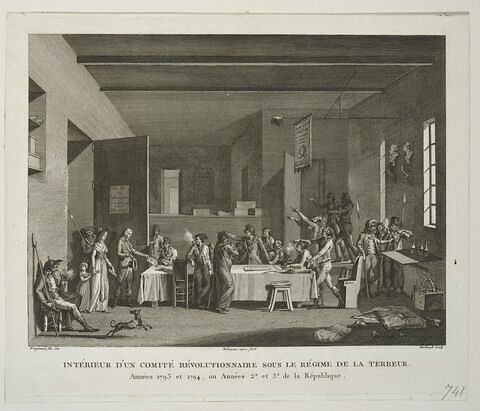 Intérieur d'un comité révolutionnaire sous le régime de la Terreur, image 1/1