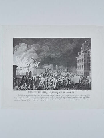 Incendie du corps de garde sur le Pont neuf, image 2/2