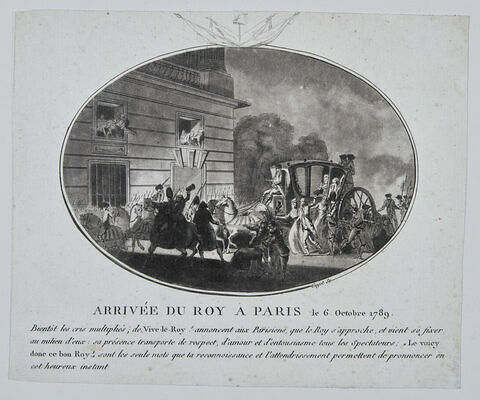 Arrivée du roi à Paris le 6 octobre 1789, image 1/1