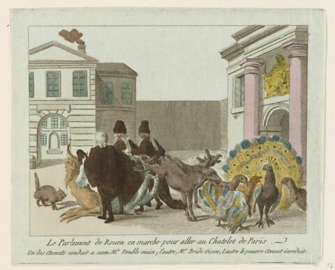 Le Parlement de Rouen en marche pour aller au Châtelet de Paris, image 1/1