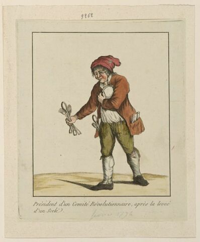 Président d'un Comité Révolutionnaire s'amusant de son Art, en attendant la levée d'une Scellée, image 1/1