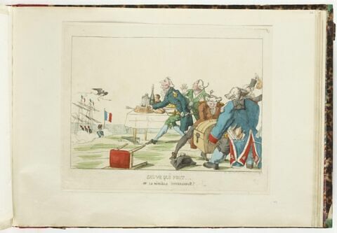 Sauve qui peut ... / ou la ripaille interrompue., image 1/1