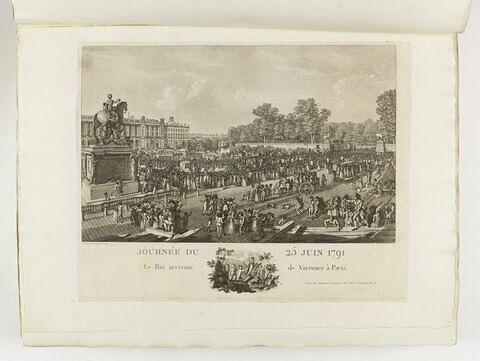 Journée du 25 juin 1791 / Le Roi arrivant de Varennes à Paris., image 1/1