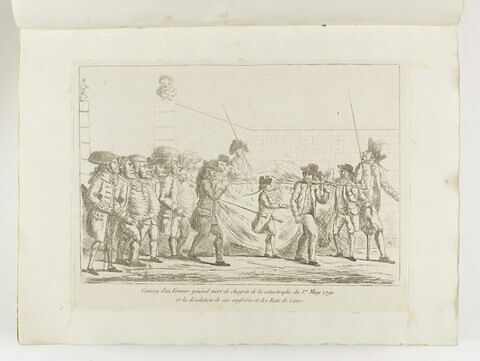 Convoy d'un Fermier général mort de chagrin de la catastrophe du 1er May 1791. / et la désolation de ses confrères et des Rats de Cave., image 1/1
