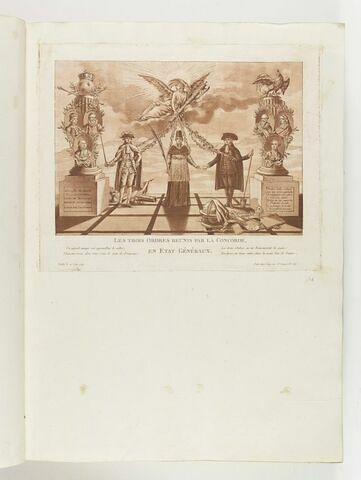 Les Trois Ordres réunis par la Concorde. / en Etat Généraux [...], image 1/1