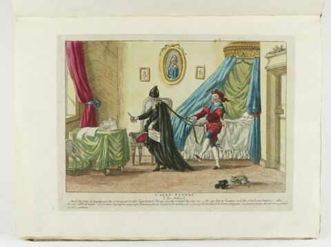 L'abbé Raynal. / En délire. / Quand j'étois prêtre, dis-tu quelque part dans cet ouvrage qui te valut l'approbation de l'Europe [...], image 1/1