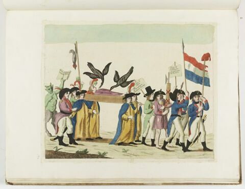 Scène allégorique : un cortège funèbre, image 1/1