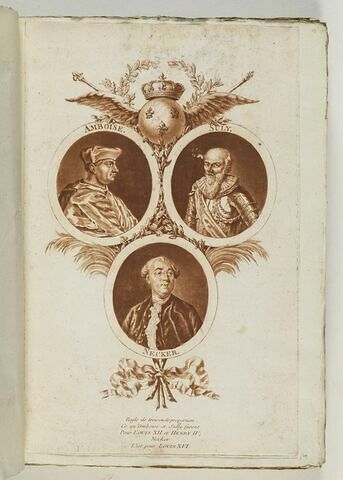 Regle de trois ou de proportion. / Ce qu'Amboise et Sully furent / Pour Louis XII et Henri IV ; / Necker / L'est pour Louis XVI., image 1/1