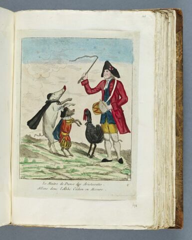 Le Maitre de Danse des Aristocrates. / Allons donc l'Abbé Cochon en Mesure., image 1/1
