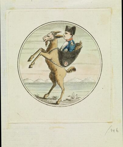 Caricature de Napoléon sur le dos d'un âne, image 1/1