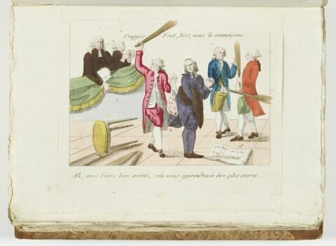 Frappés Fort, Fort, nous le connoisons. / Ah ; vous l'avez bien merité, cela vous apprendra à être plus reservé., image 1/1