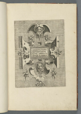 Frontispice : Cornelius Floris antuerpianus hujus operis in vetor 1548
