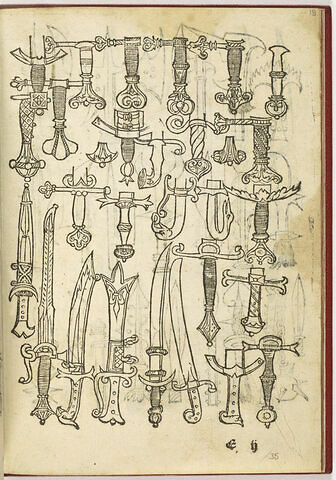 Modèles d'épées et de poignées d'épée