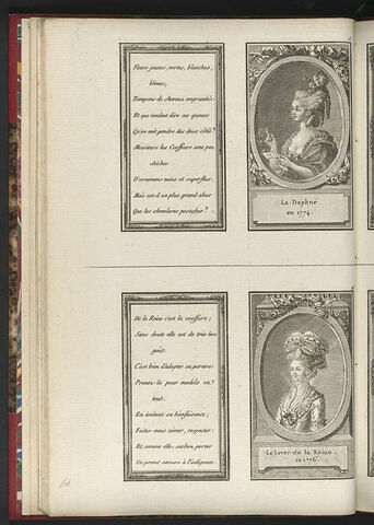 La Daphné en 1774. / Le Lever de la Reine en 1776