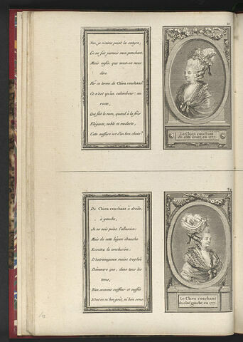 Le Chien couchant du côté droit, en 1777. / Le Chien couchant du côté gauche, en 1777