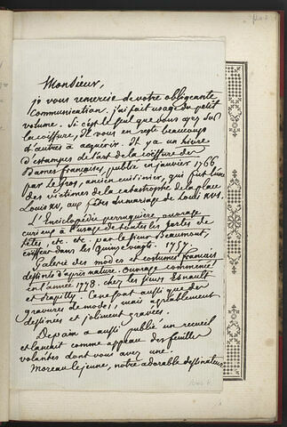Lettre manuscrite, image 1/1