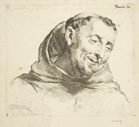 Tête d'étude d'un capucin, image 1/1