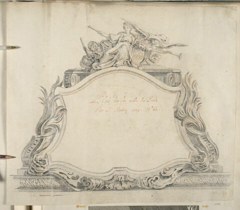 Plan de la ville de Paris par L. Bretez 1739 n° 63, image 1/2