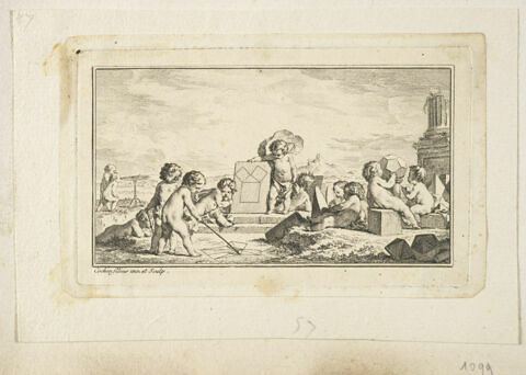 Vignette-bandeau représentant des enfants qui tracent des figures géométriques, image 1/1