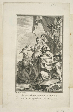Frontispice d'Histoire de Cicéron, tirée de ses écrits et des monumens de son siècle., image 1/1