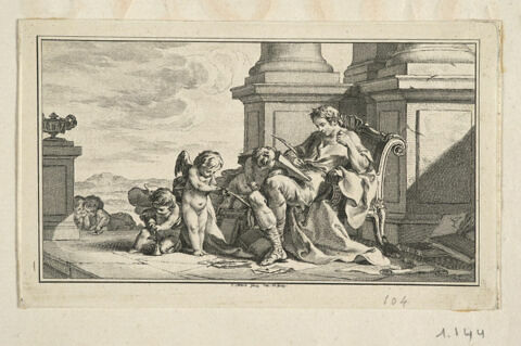 Vignette ornant Œuvres de Jean-Baptiste Rousseau, image 1/1