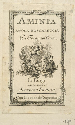 Aminta favola boscareccia di Torquato Tasso, image 1/1