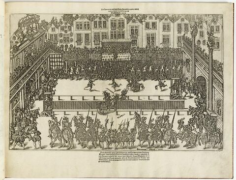 Le tournoi où Henri II fut bléssé à mort le dernier jour de juin 1559, image 1/1