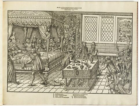 La mort du Roy Henry deuxieme aux tournelles à Paris, le X. Iuilllet. 1559.