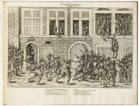 La prise de Valence, province du Dauphiné, où fut tué le S. de la Motte Gondrin, le 25 avril 1562, image 1/1