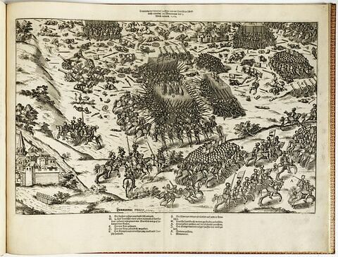 La défaite des troupes huguenotes, commandées par l'amiral Gaspard de Coligny, à Moncontour, le 3 octobre 1569, image 1/1