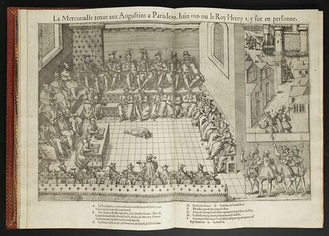 La Mercuriale tenue aux Augustins à Paris le 10 juin 1559 en présence d'Henri II, image 1/1