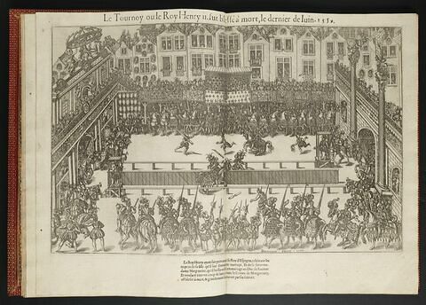 Le tournoi où Henri II fut bléssé à mort le dernier jour de juin 1559, image 1/1