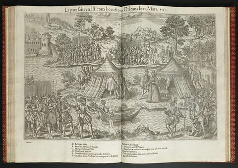 La paix de l'Ile-aux-boeufs, près d'Orléans, mars 1563, image 1/1