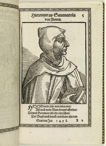 Hieronymus Savonarola von Florenz.