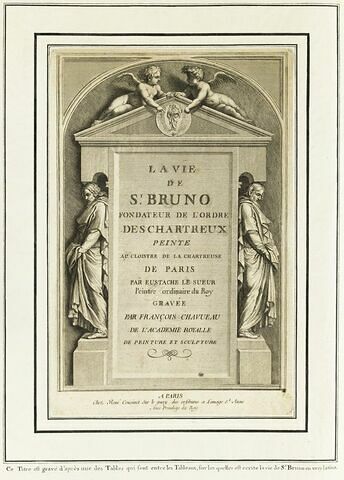 La vie de Saint Bruno, fondateur de l'ordre des Chartreux : Page de titre