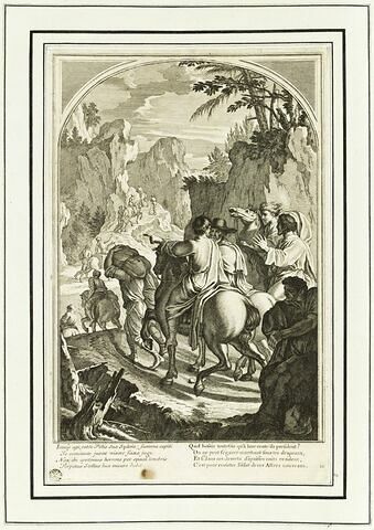 La vie de Saint Bruno, fondateur de l'ordre des Chartreux : Saint Hugues conduisant Saint Bruno et ses compagnons dans la solitude de la chartreuse